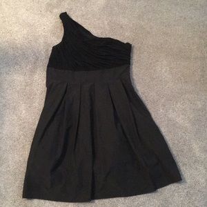 Black one shoulder dress